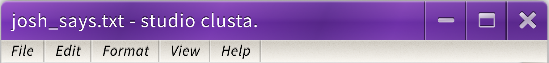 2000s digital style text window
