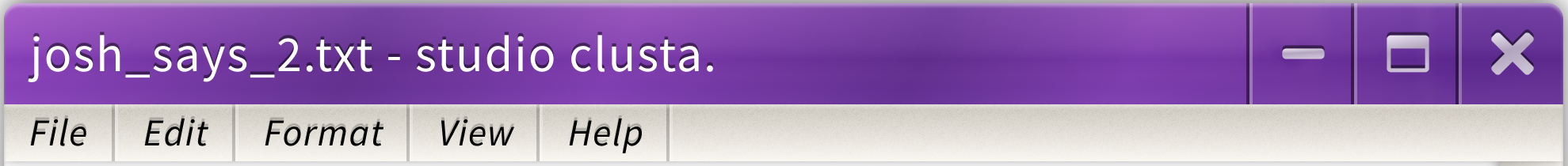 2000s digital style text window