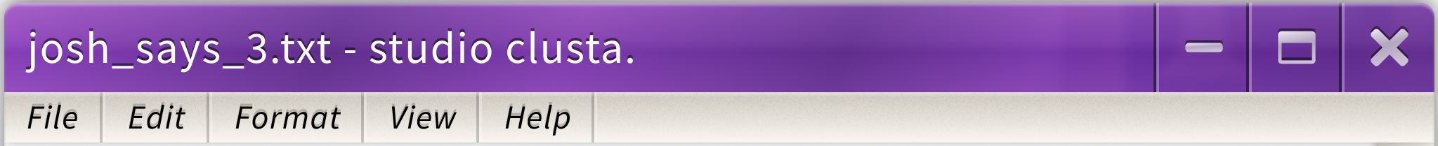 2000s digital style text window